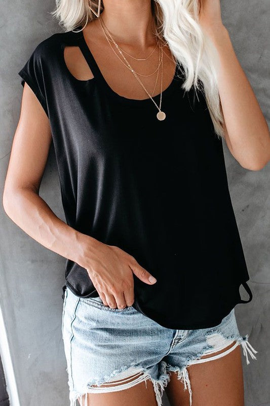 Cut Out T-Shirt