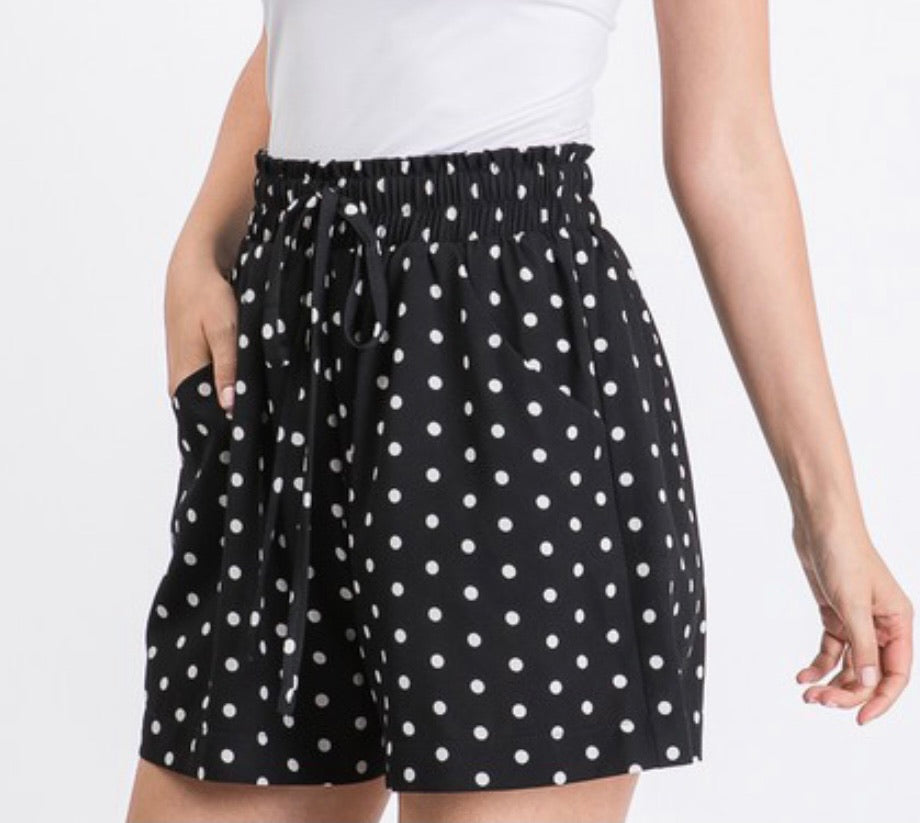 Polka Dot High Waist Shorts