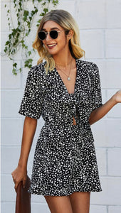 Tie-Front Keyhole Romper