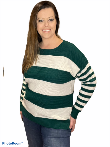 Striped Knit Sweater