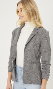 Grey Plaid Blazer