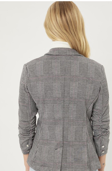 Grey Plaid Blazer