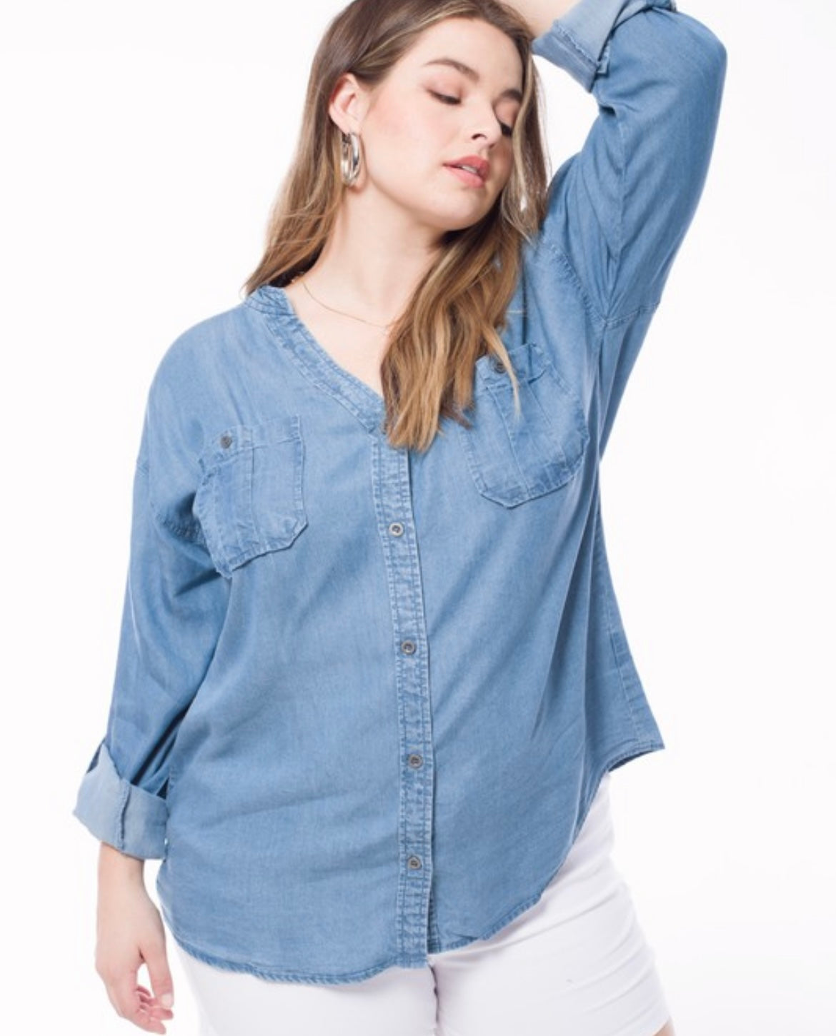 Chambray Button Down Shirt