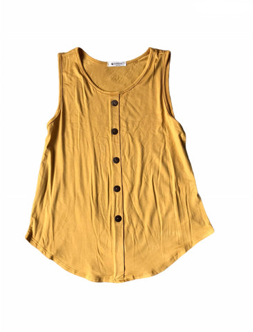 Faux Button Tank