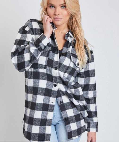 Oversized a plaid Shacket