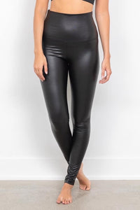 Faux leather leggings