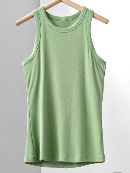 Ribbed Knit Stretchy Tank