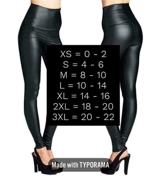 Faux leather leggings