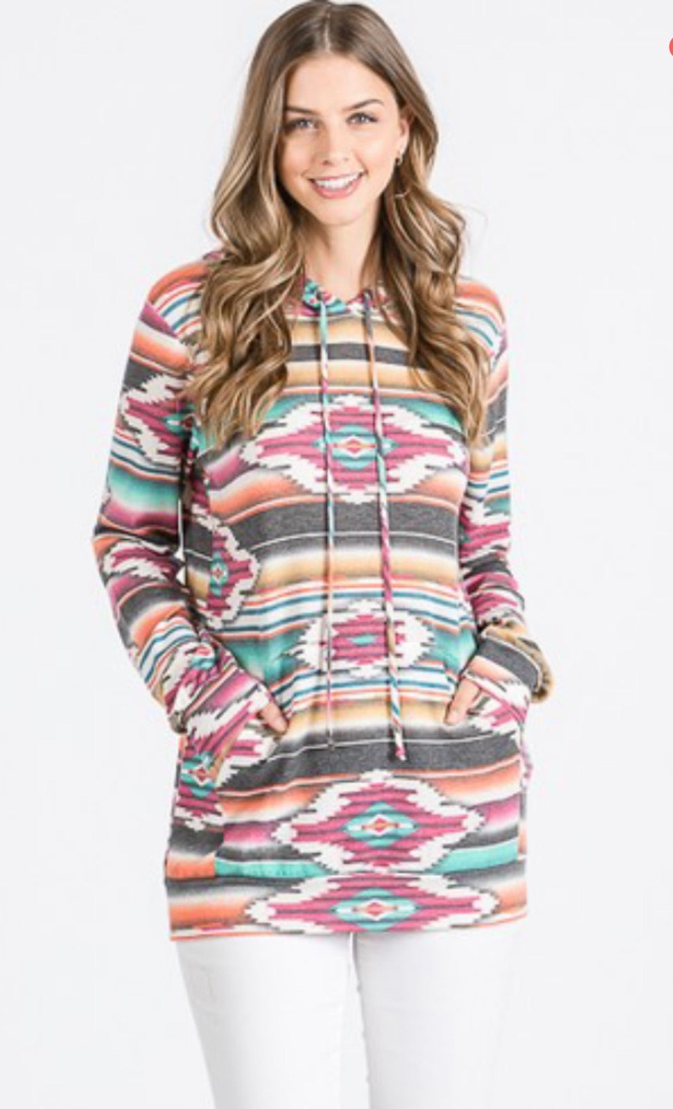 Aztec Print Sweatshirt