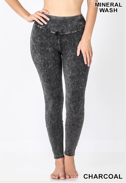 Mineral washed leggings