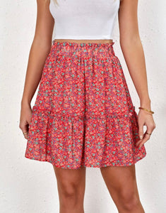 Floral Print Skirt