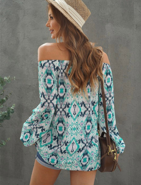 Boho Split Neck Blouse