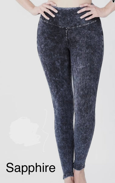 Mineral washed leggings