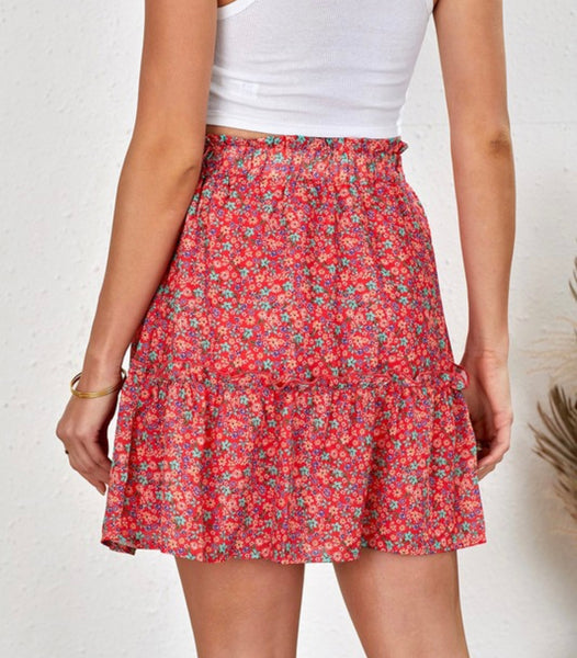 Floral Print Skirt