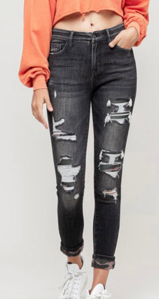 Camo patch jeans by Vervete