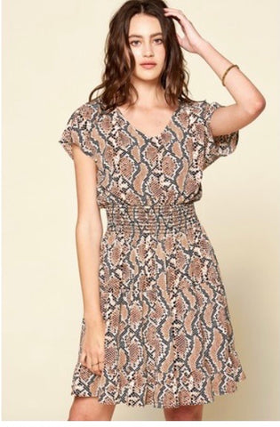 Snake Print Dress