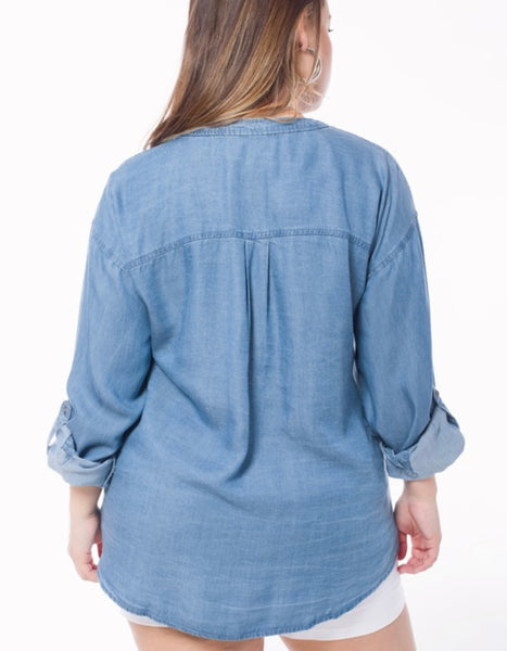 Chambray Button Down Shirt