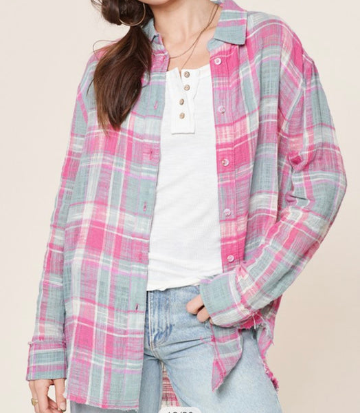 Cotton Plaid Shirt