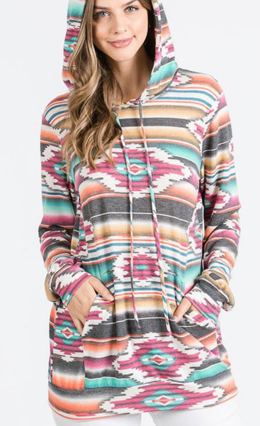 Aztec Print Sweatshirt