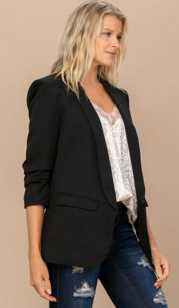 Woven blazer