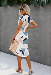 Geometric Print Dress