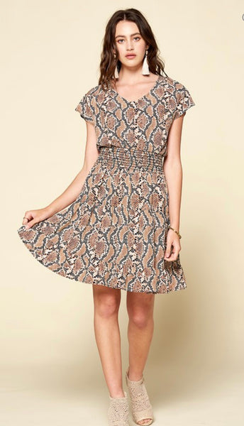 Snake Print Dress