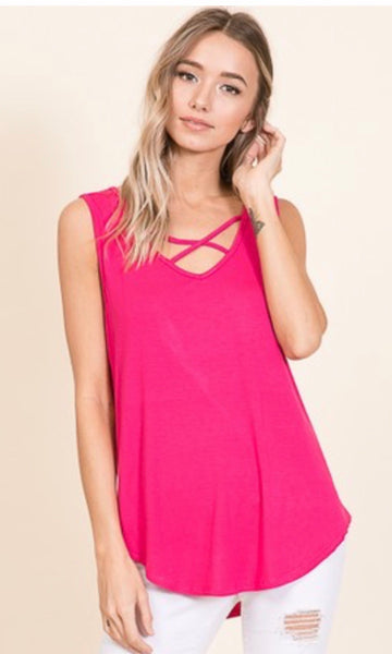 Criss cross tank