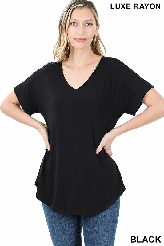 Rayon Short Sleeve Tee