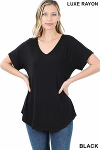 Rayon Short Sleeve Tee