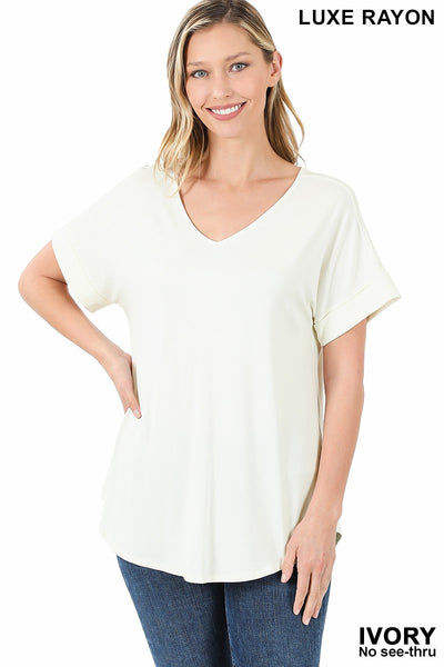 Rayon Short Sleeve Tee